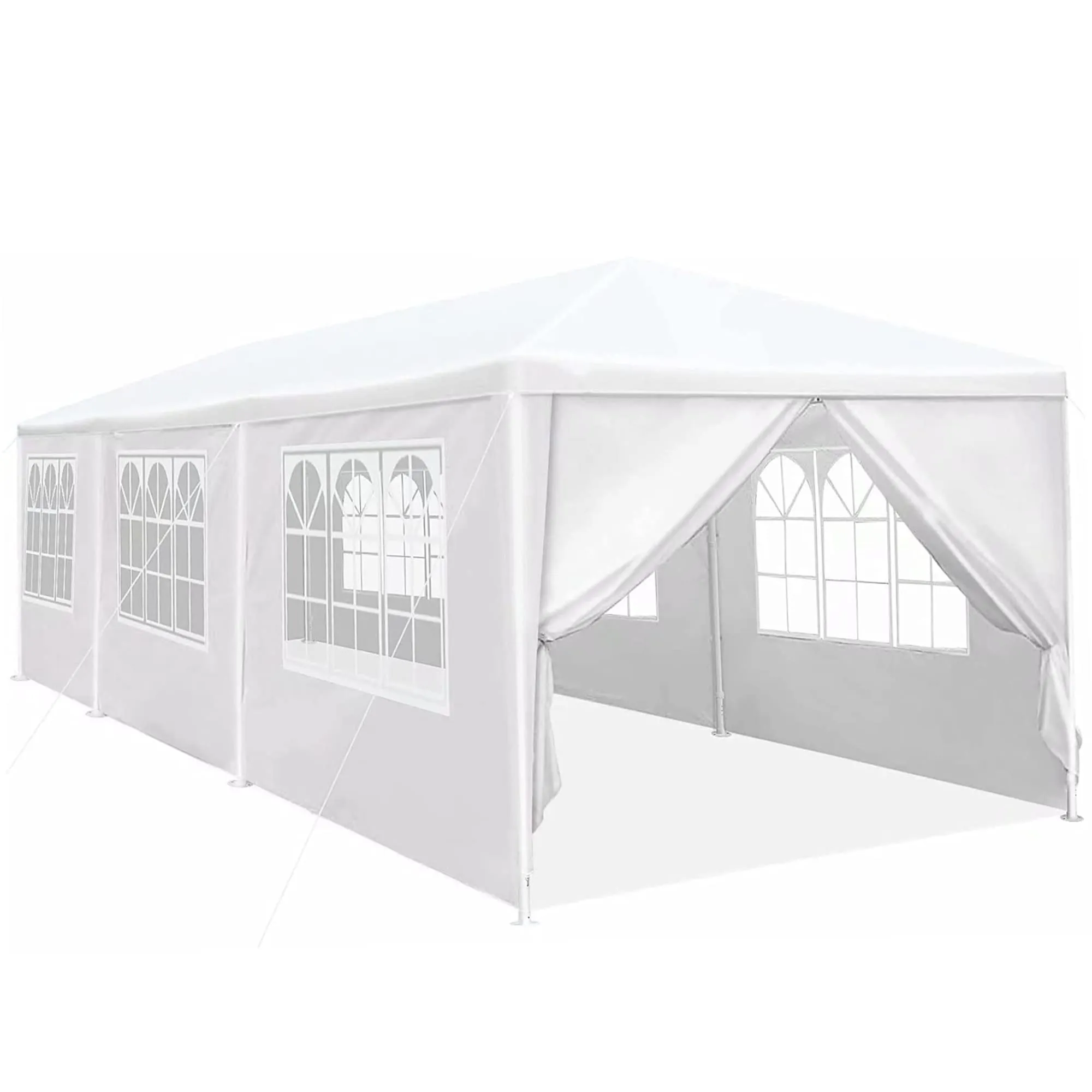 10x30 Party Tent Wedding Patio Gazebo Outdoor Carport Canopy Shade with Side 8 Removable Walls