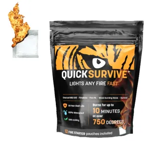 12 Piece Fire Starter by QUICKSURVIVE