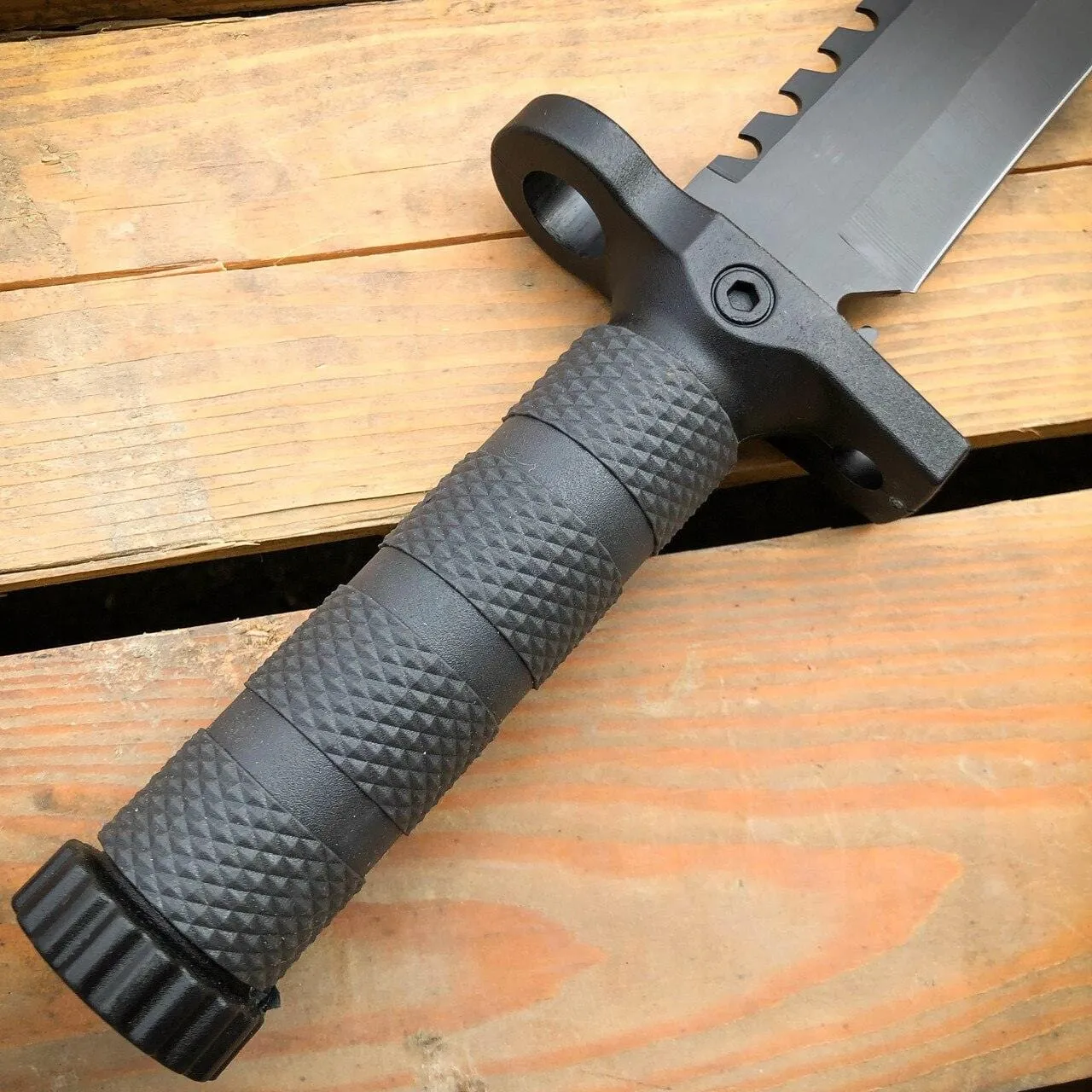 12.5" MILITARY TACTICAL FIXED BLADE Army SURVIVAL Knife w Fire Starter