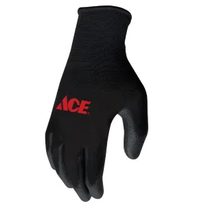 Ace Men's Indoor/Outdoor Coated Work Gloves Black L 1 pair