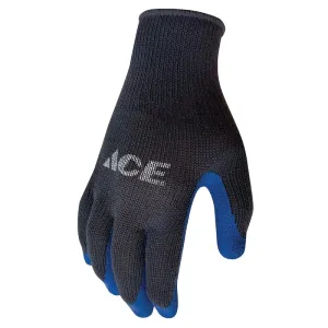 Ace Men's Indoor/Outdoor Coated Work Gloves Blue/Gray L 1 pair