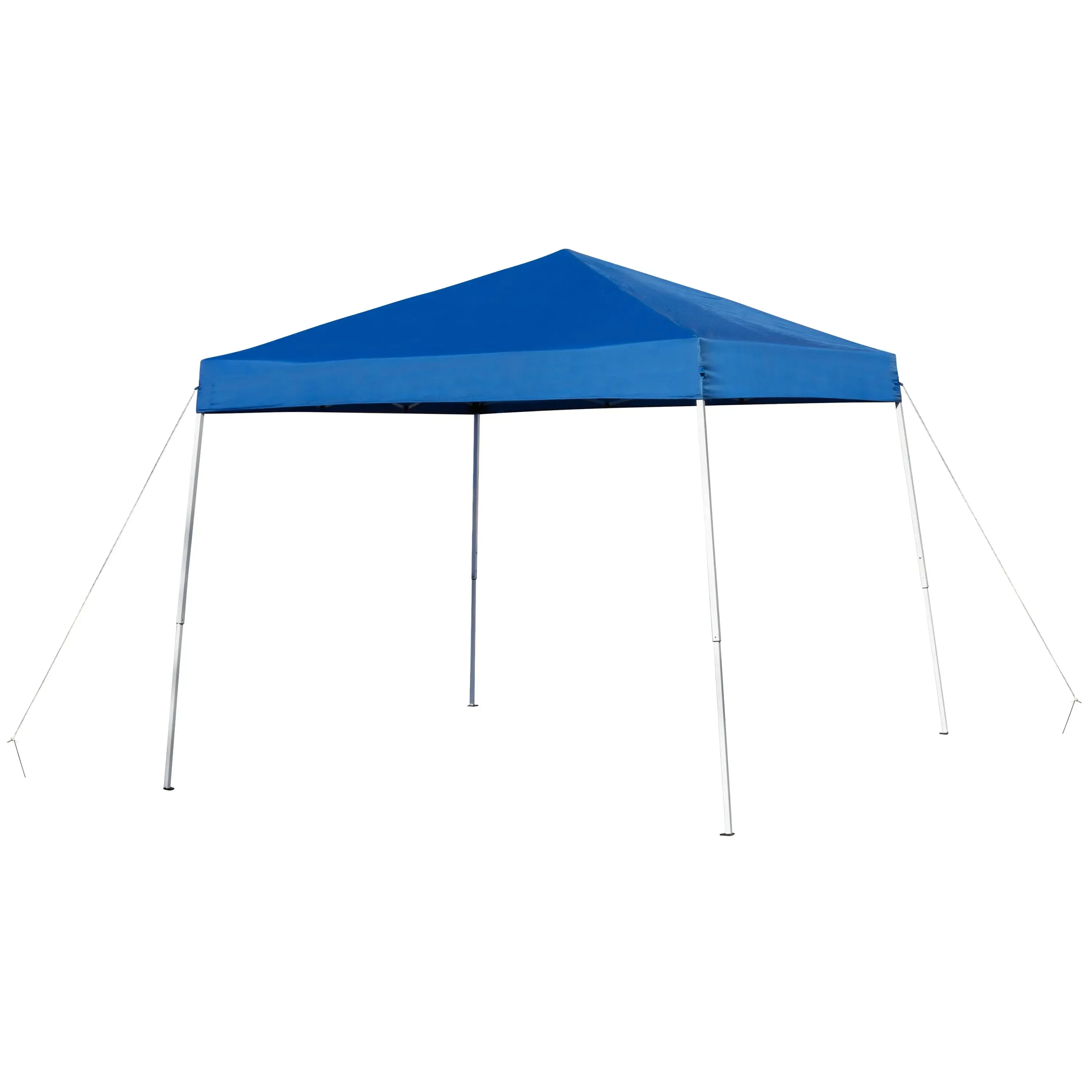 Allyson 8'x8' Blue Outdoor Pop Up Event Slanted Leg Canopy Tent w/Carry Bag