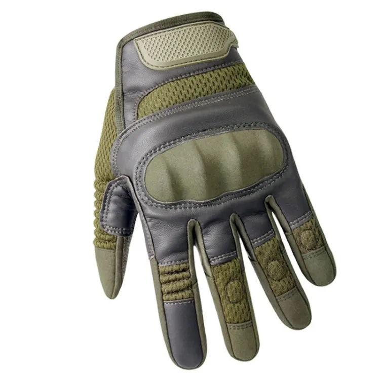 B28 Outdoor Rding Motorcycle Protective Anti-Slip Wear-Resistant Mountaineering Sports Gloves, Size: S(Army Green)