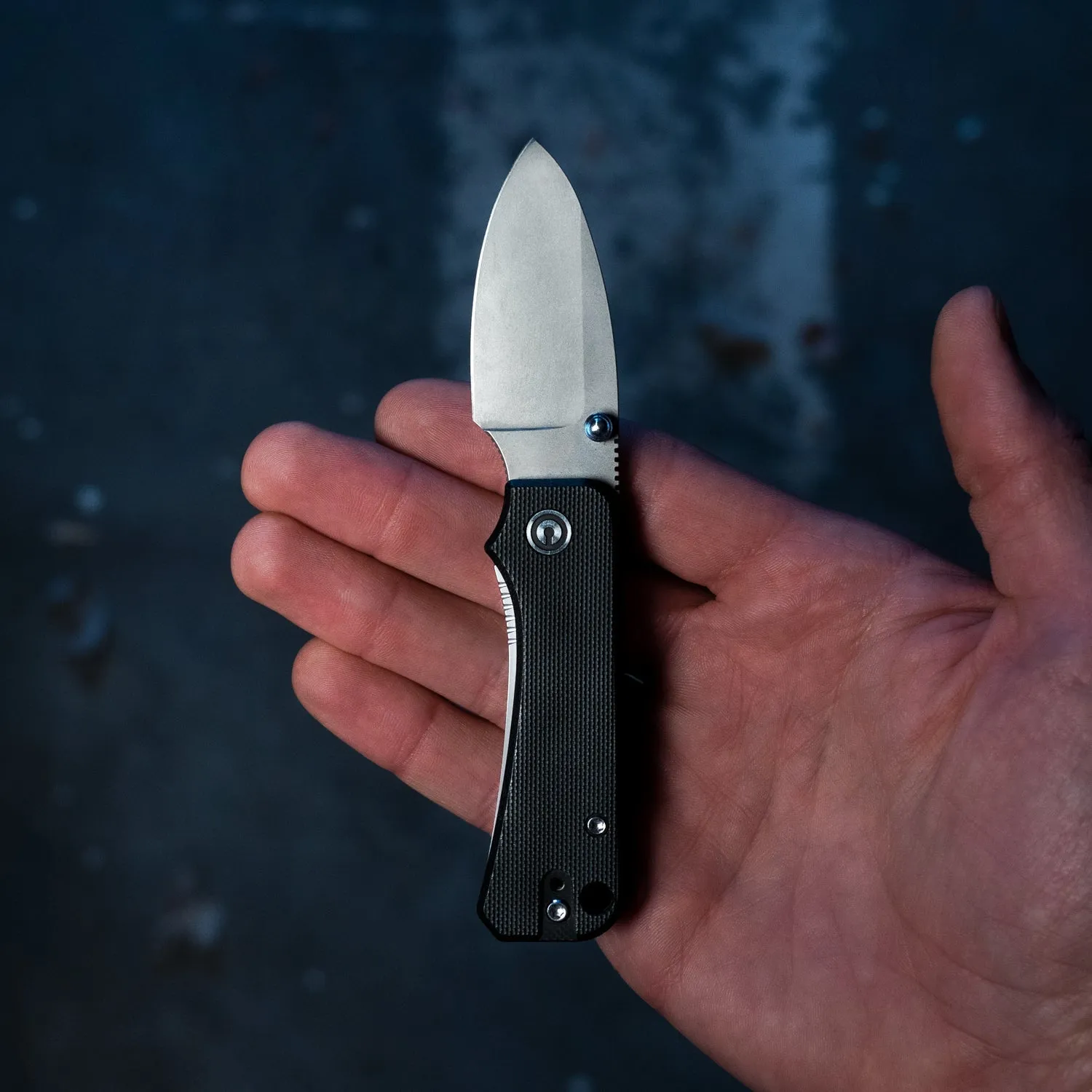 Baby Banter Pocket Knife - Blue G10 - Black Stonewash Nitro V