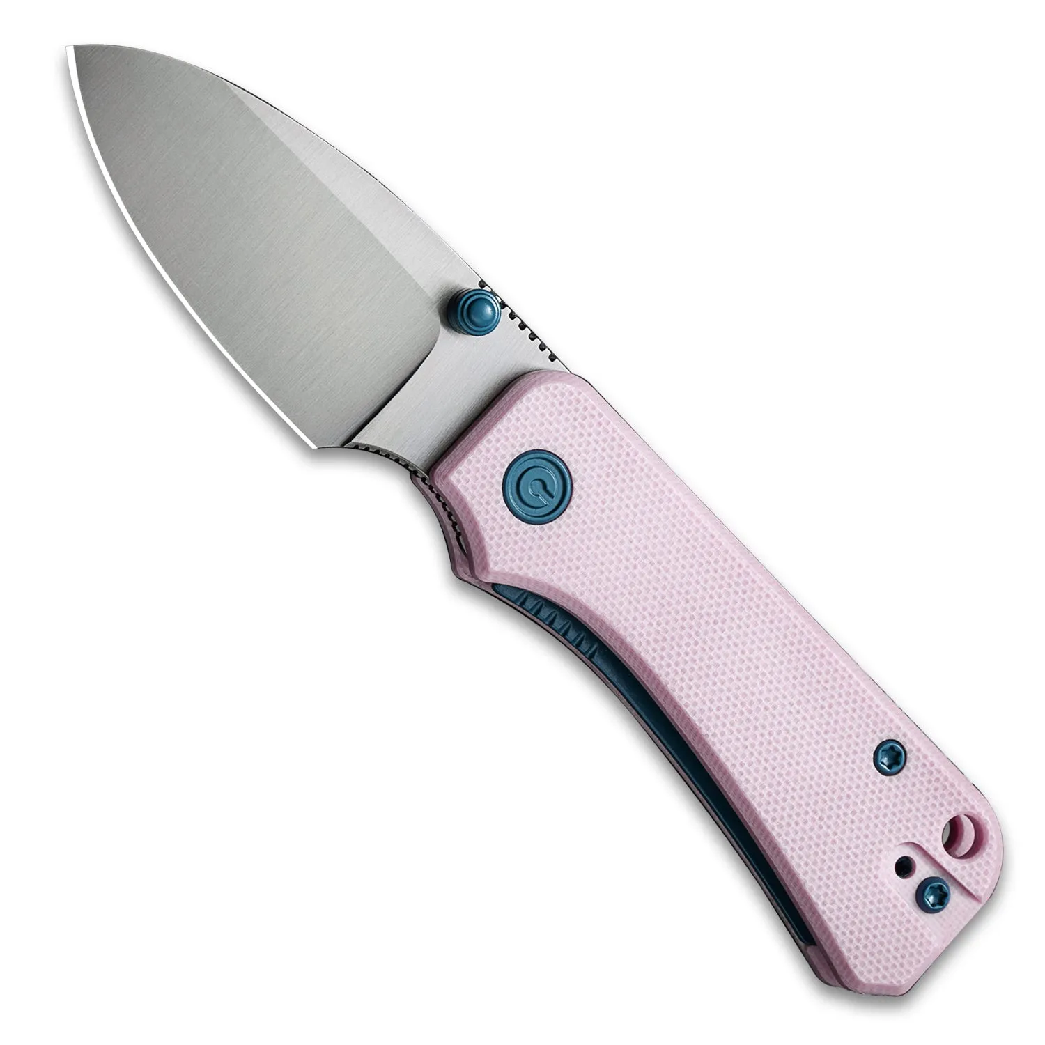 Baby Banter Pocket Knife - Powder Pink G10 - Satin Nitro V