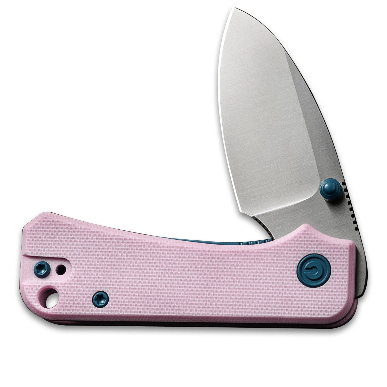 Baby Banter Pocket Knife - Powder Pink G10 - Satin Nitro V