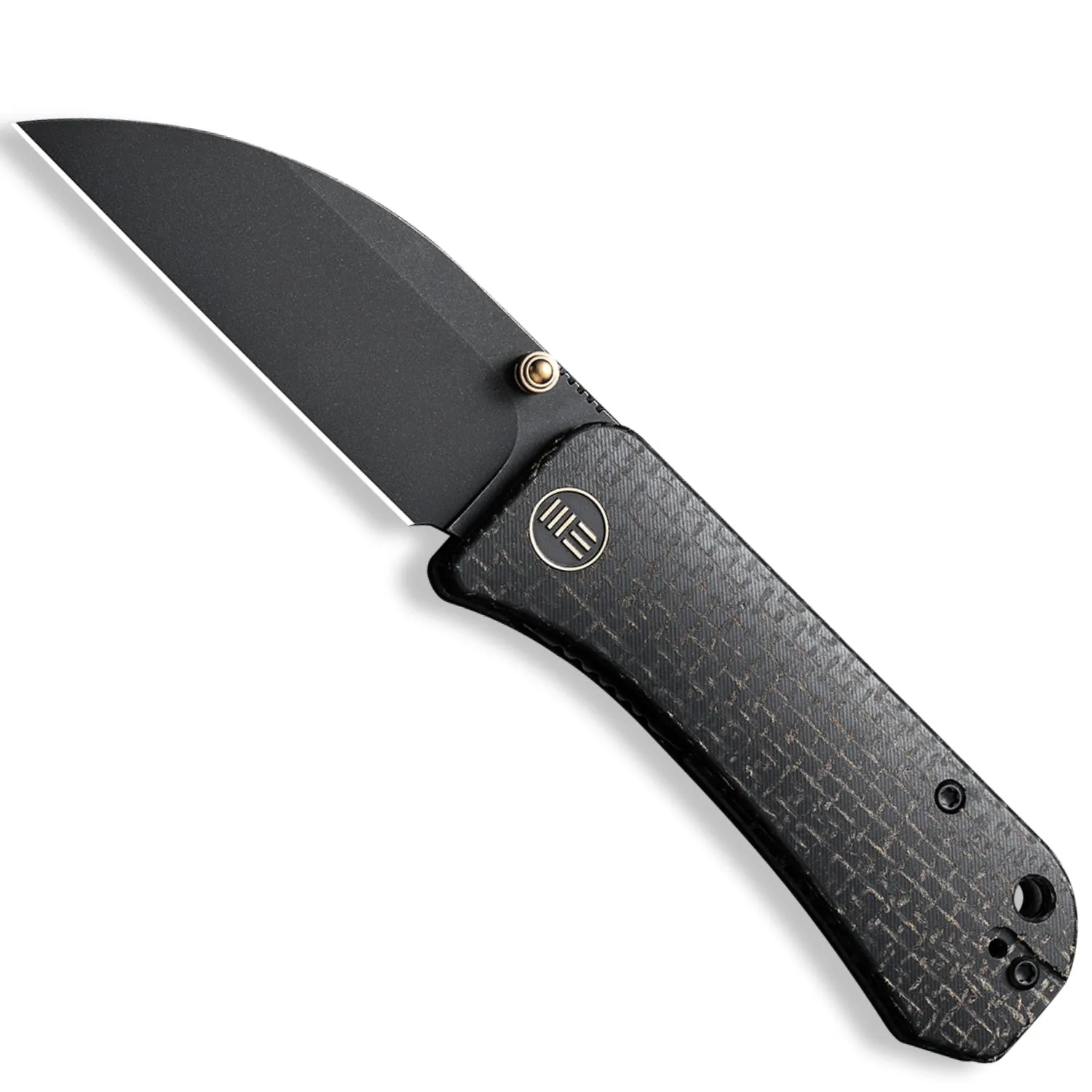 Banter Pocket Knife - Black Micarta - Black Stonewash S35VN Wharncliffe