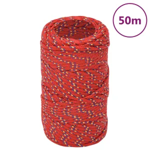 Boat Rope Red 2 mm 50 m Polypropylene