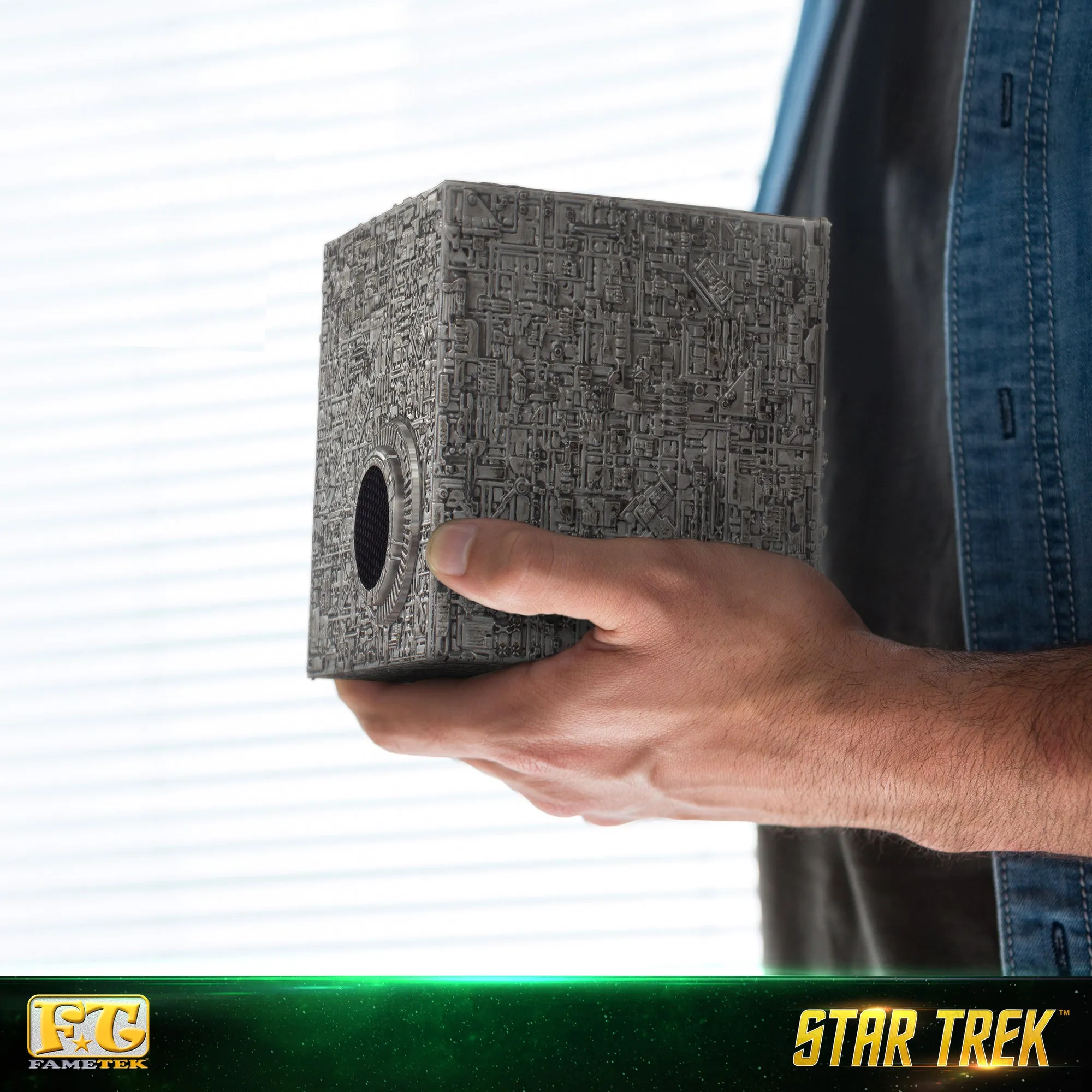 BUNDLE - Star Trek Borg Bluetooth Speaker, with TNG LCARS 10,000 mAh Powerbank