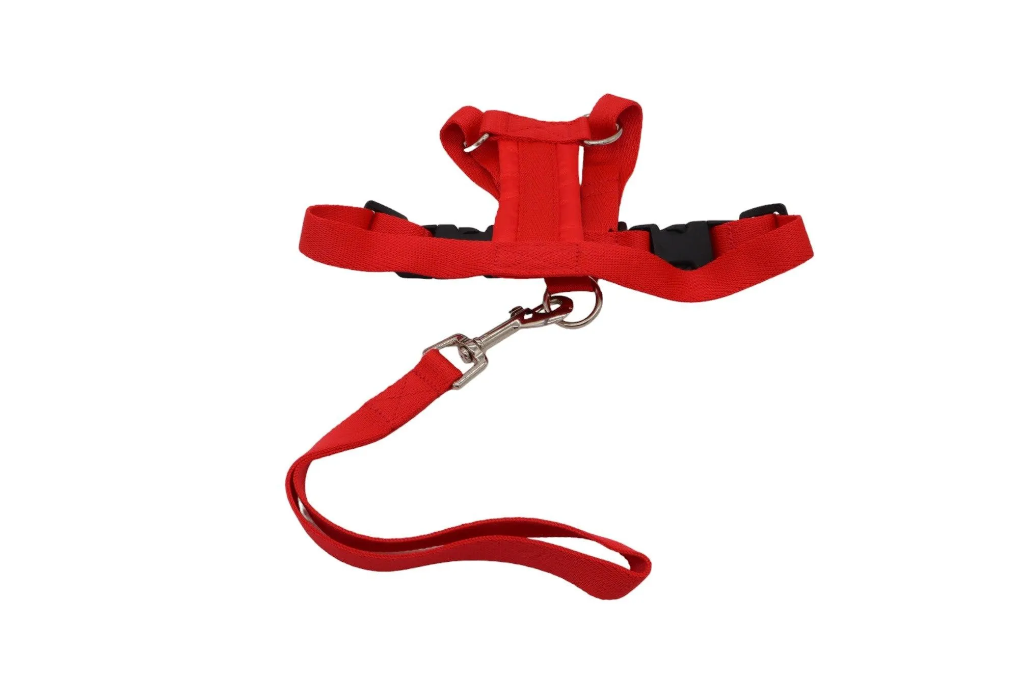 Car Safety Harness for Dogs - Fabric Dog Harness with Matching Handle