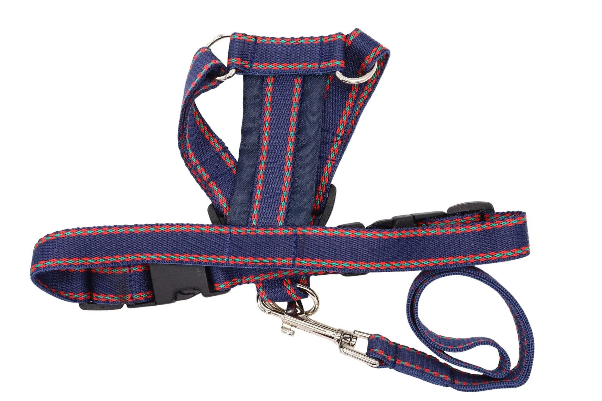 Car Safety Harness for Dogs - Fabric Dog Harness with Matching Handle