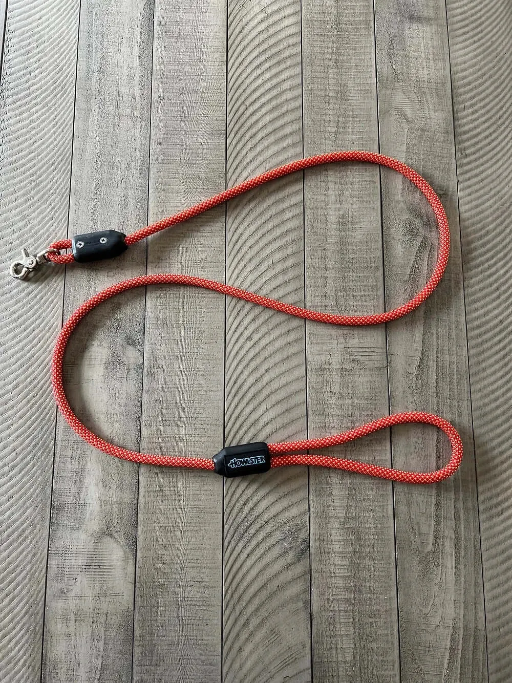 Clamped Climbing Rope Leash Orange