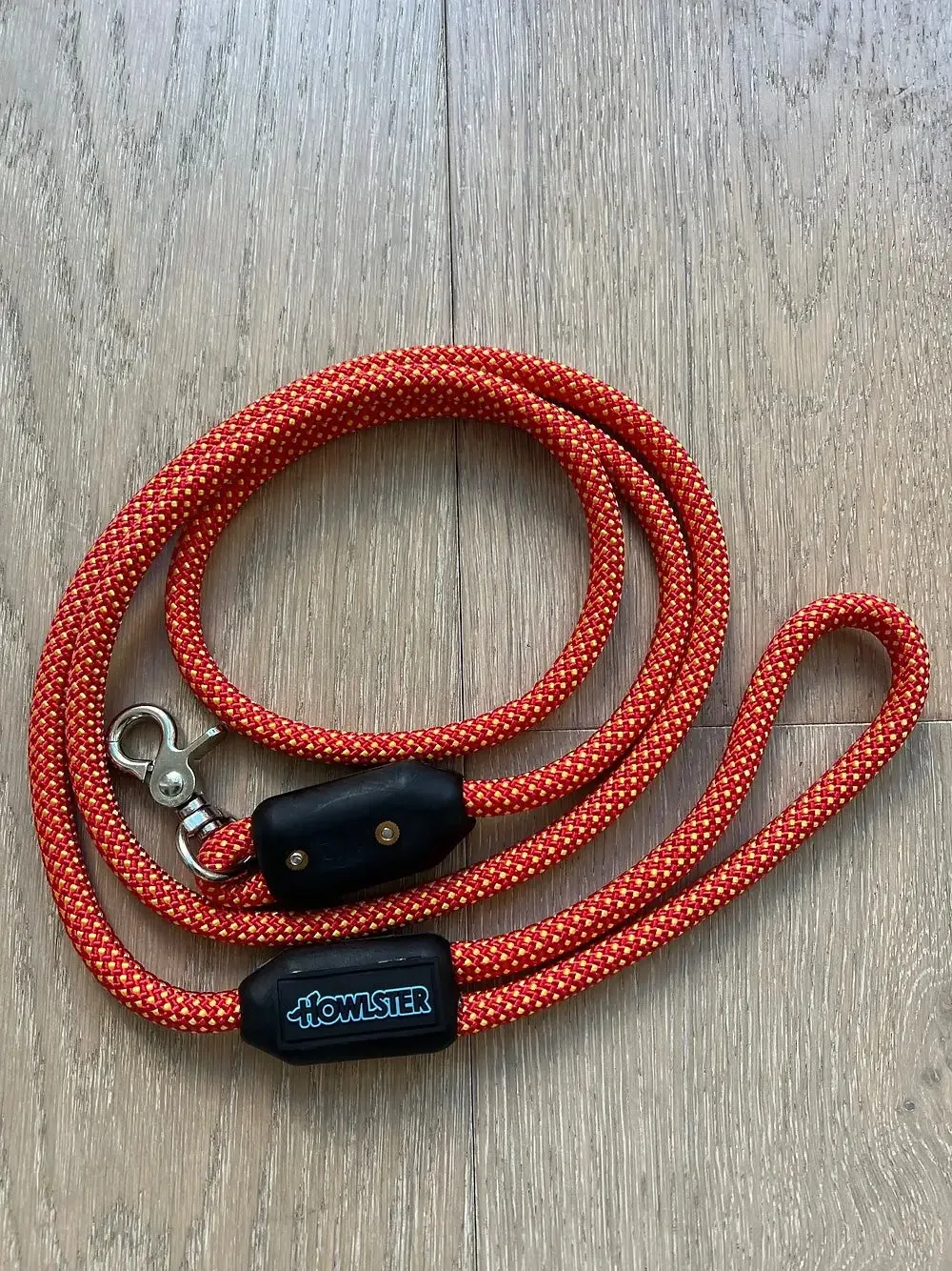 Clamped Climbing Rope Leash Orange