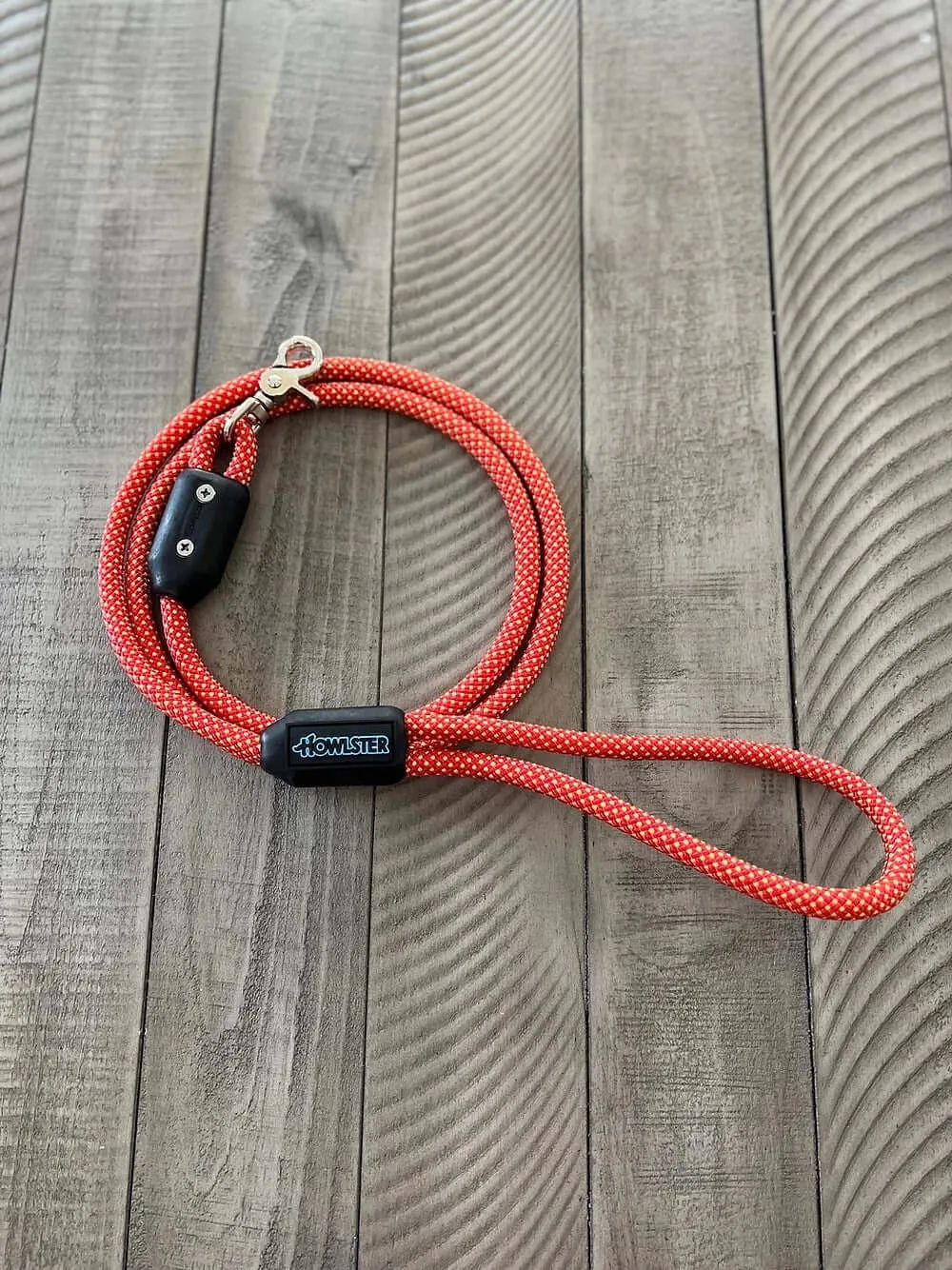 Clamped Climbing Rope Leash Orange