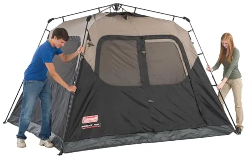 Coleman Weathertec Instant Camping Tent - Available in 4/6/8/10 Person Sizes