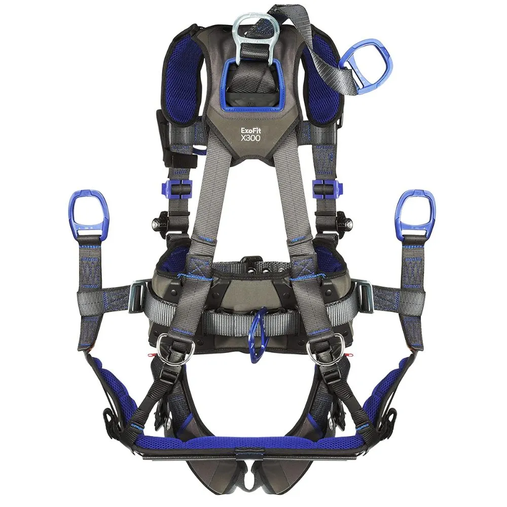 DBI Sala 1113296 ExoFit X300 Comfort Oil & Gas Climbing/Suspension Safety Harness, Medium