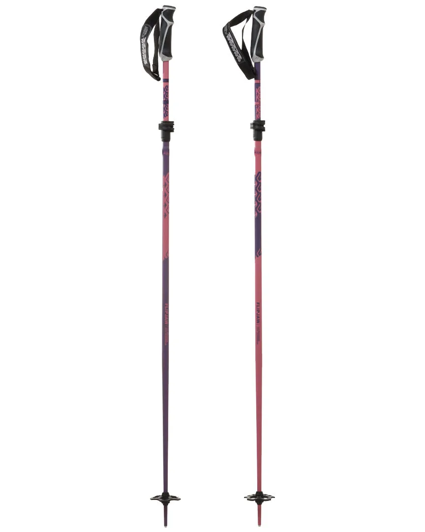 Flipjaw Freeride Ski Poles - Purple