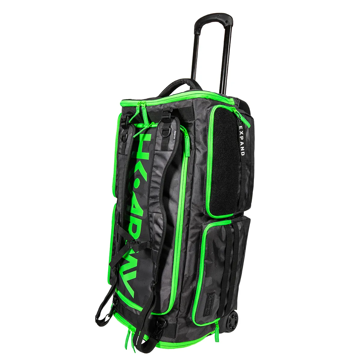 HK Army Expand Roller Gearbag - Shroud Black / Green