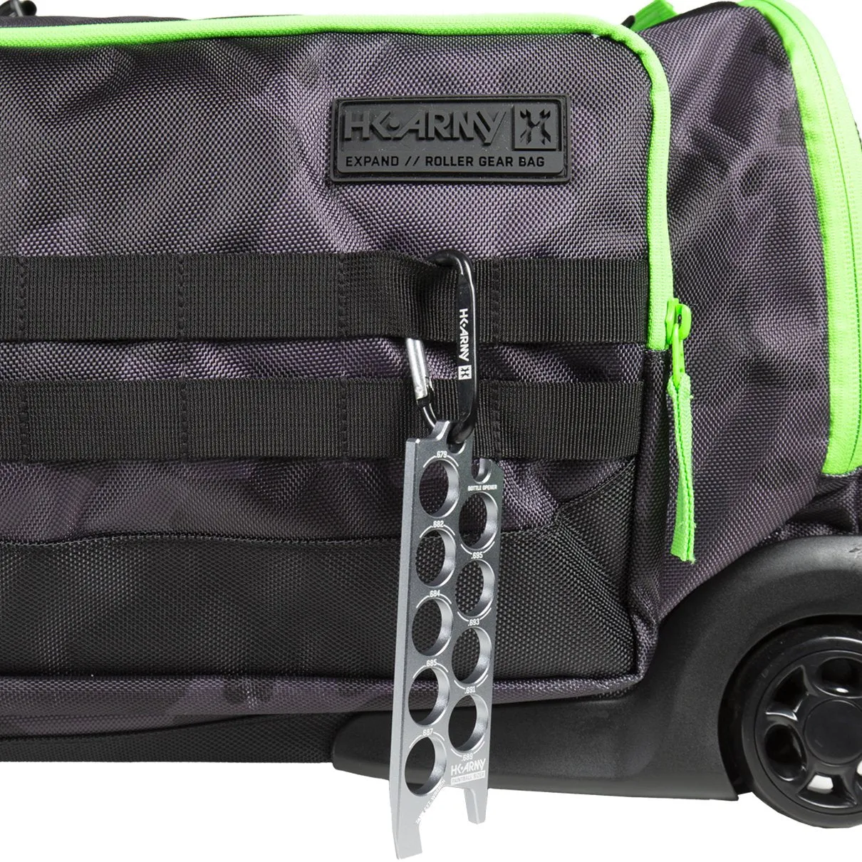 HK Army Expand Roller Gearbag - Shroud Black / Green