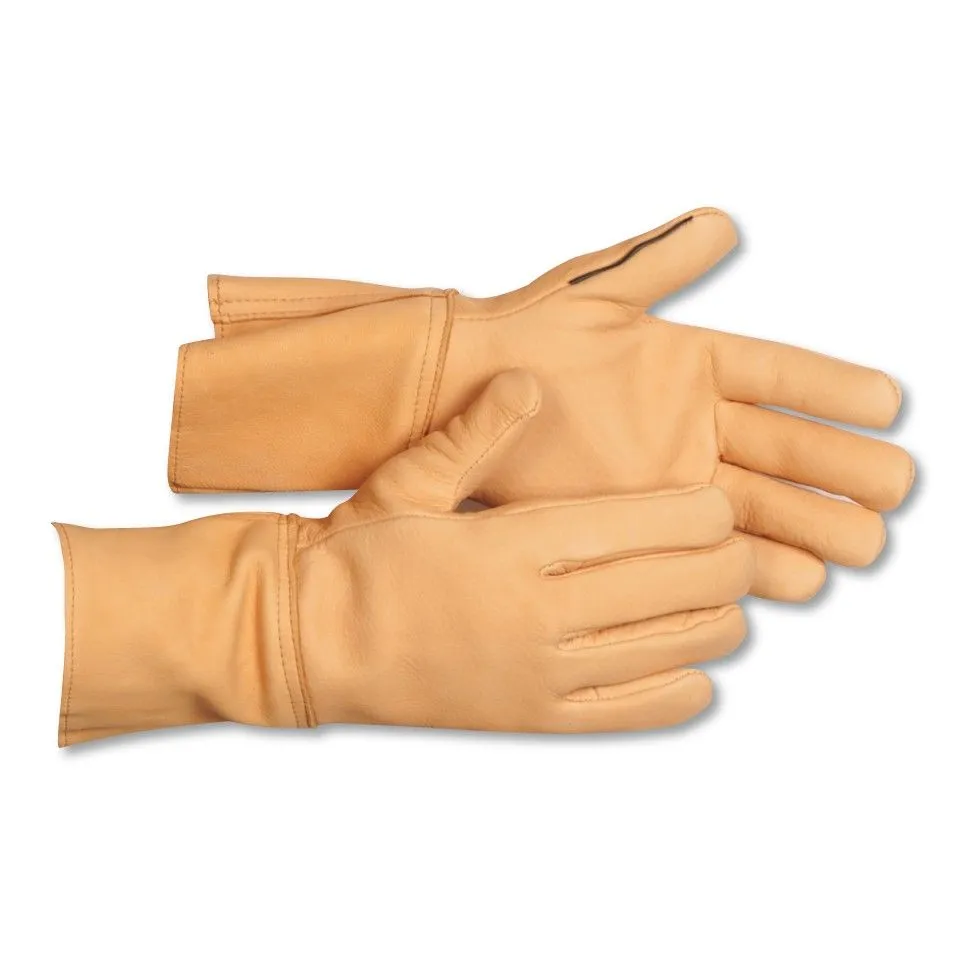 Insulated Deerskin Gauntlet Gloves