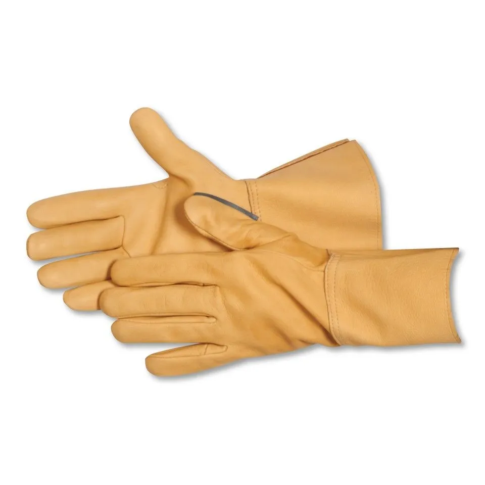 Insulated Deerskin Gauntlet Gloves