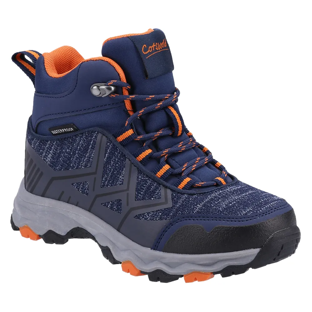 Kids Coaley Lace Recycled Hiking Boots Navy