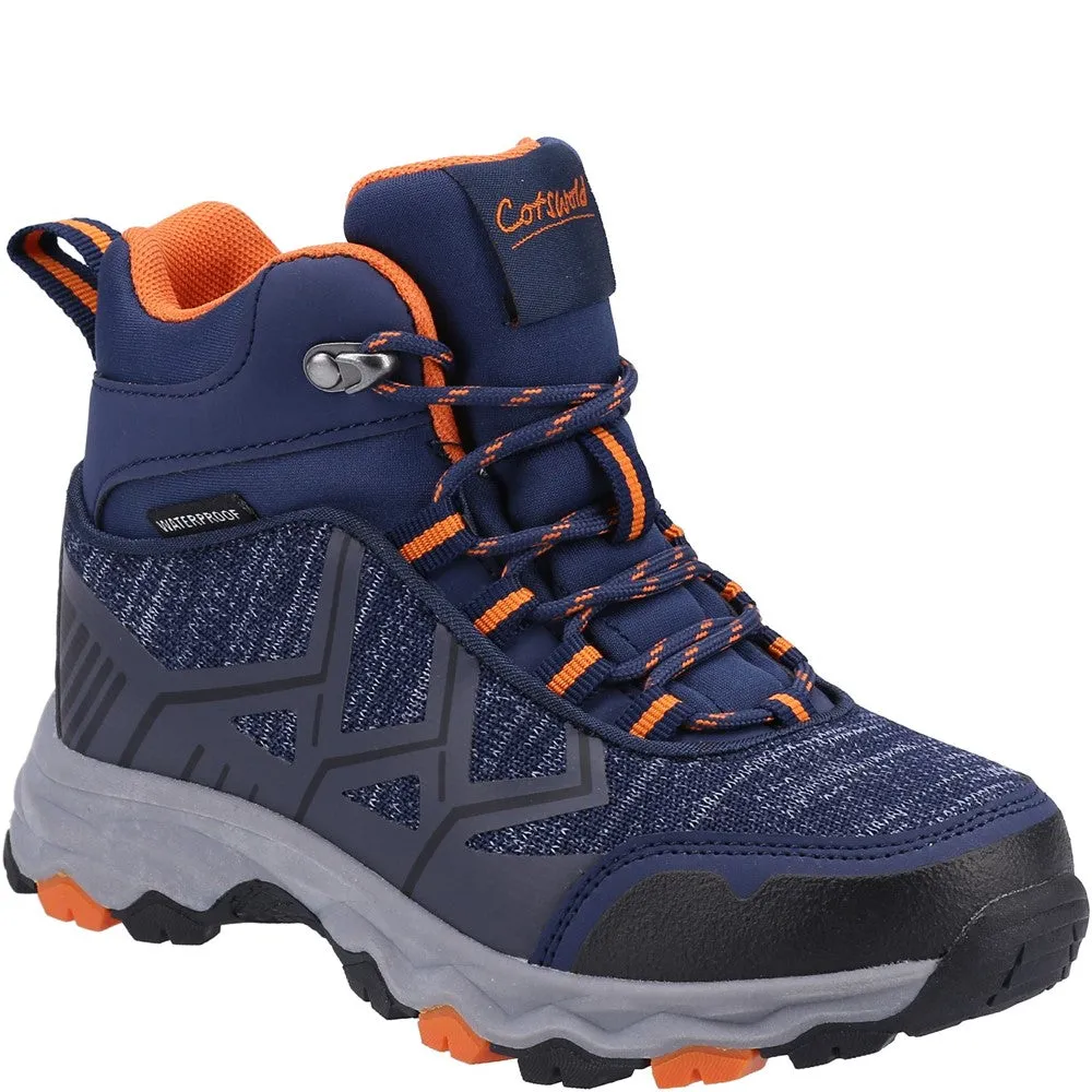 Kids Coaley Lace Recycled Hiking Boots Navy