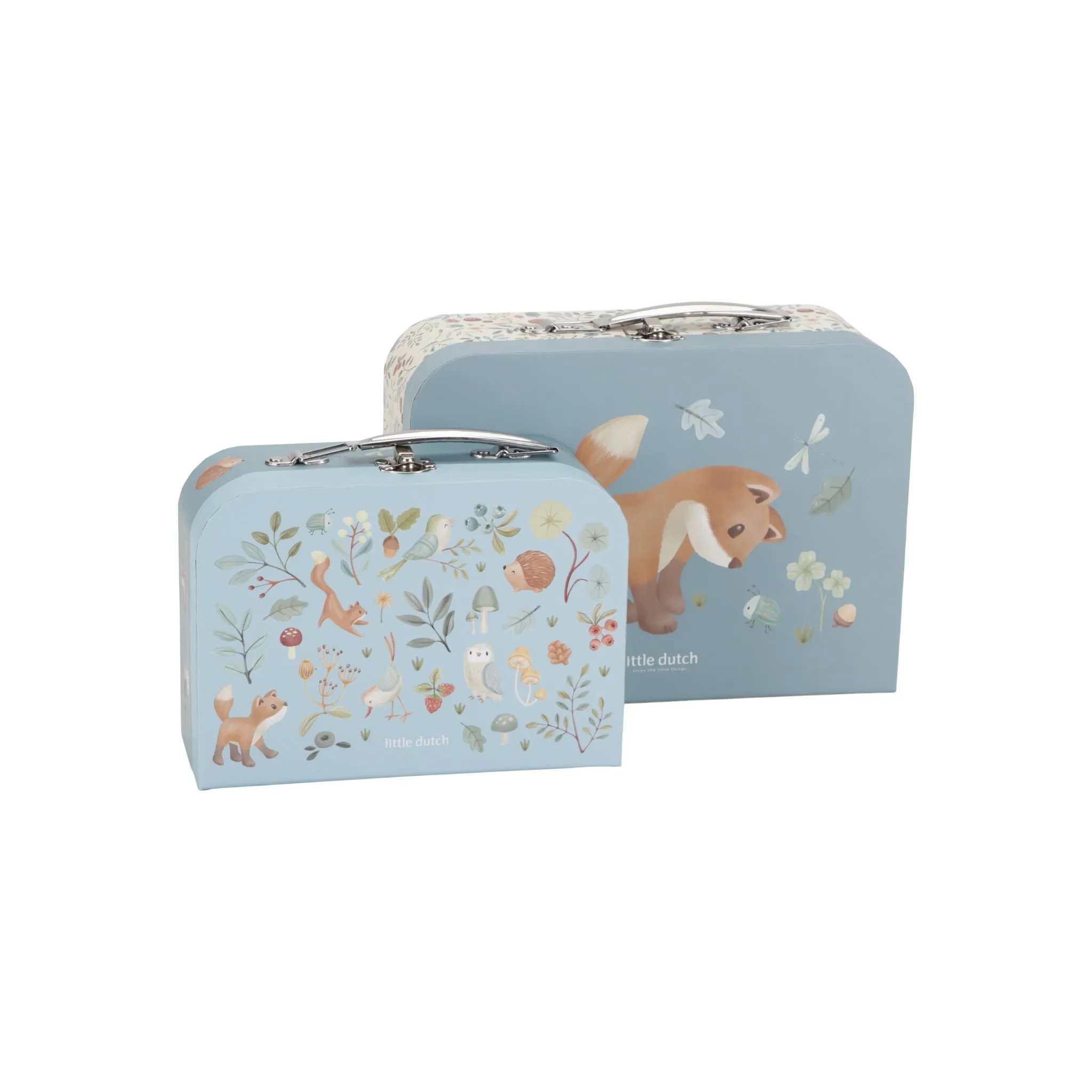 Little Dutch Blue Suitcase Set - Forest Friends