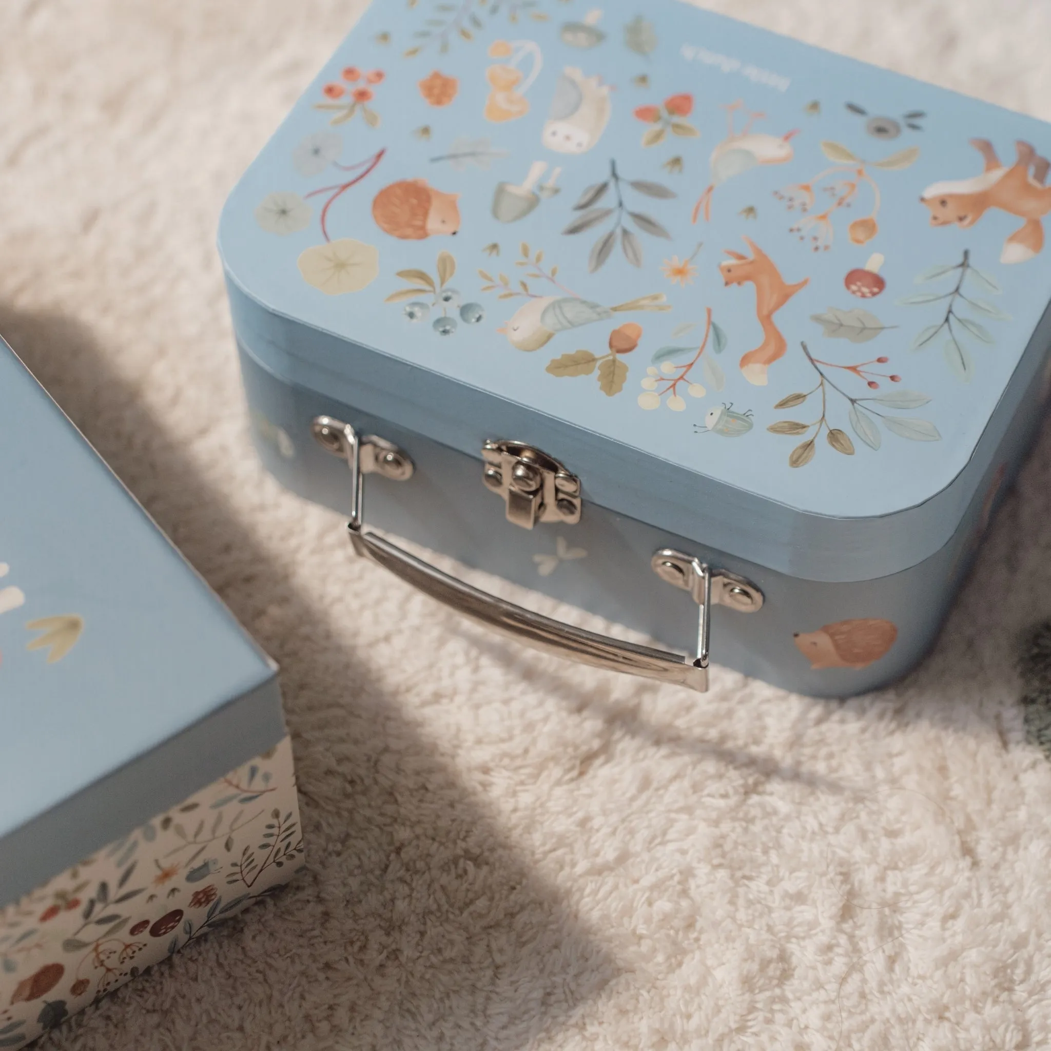 Little Dutch Blue Suitcase Set - Forest Friends