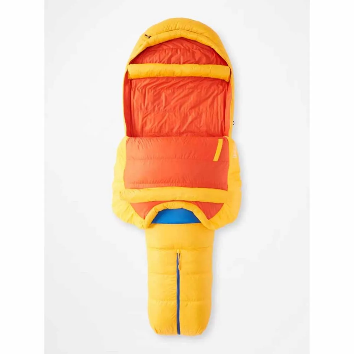 Marmot Men's Never Summer 0Â° Sleeping Bag - Long/Solar/Red Sun