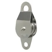 MBS: 11,000 lbs Mechanics: Bearing (Double Pulley w/ Bracket) Sz: 6.5" x 2.6" Wt./Efficiency: 0.85 lb/ 185.7%