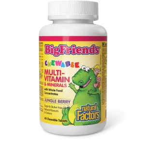 Natural Factors Big Friends Chewable Multivitamins & Minerals 60 Tablets