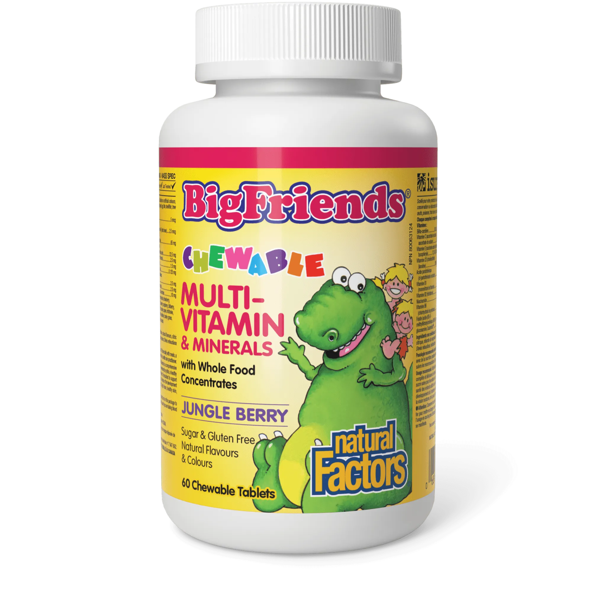 Natural Factors Big Friends Chewable Multivitamins & Minerals 60 Tablets