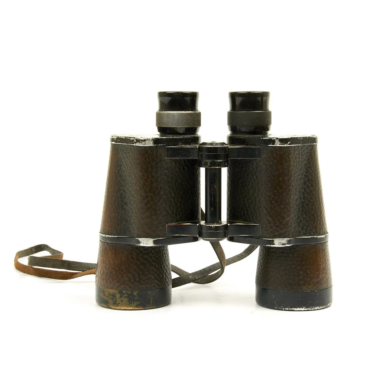 Original German WWII U-Boat Kriegsmarine 7x50 Binoculars with USGI Custom Made Leather Case