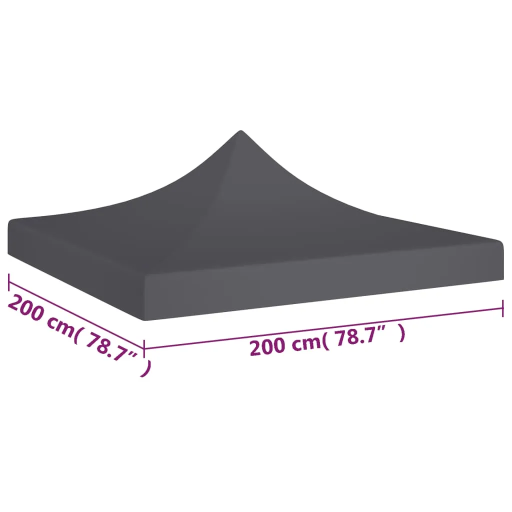 Party Tent Roof 2x2 m Anthracite 270 g/m²