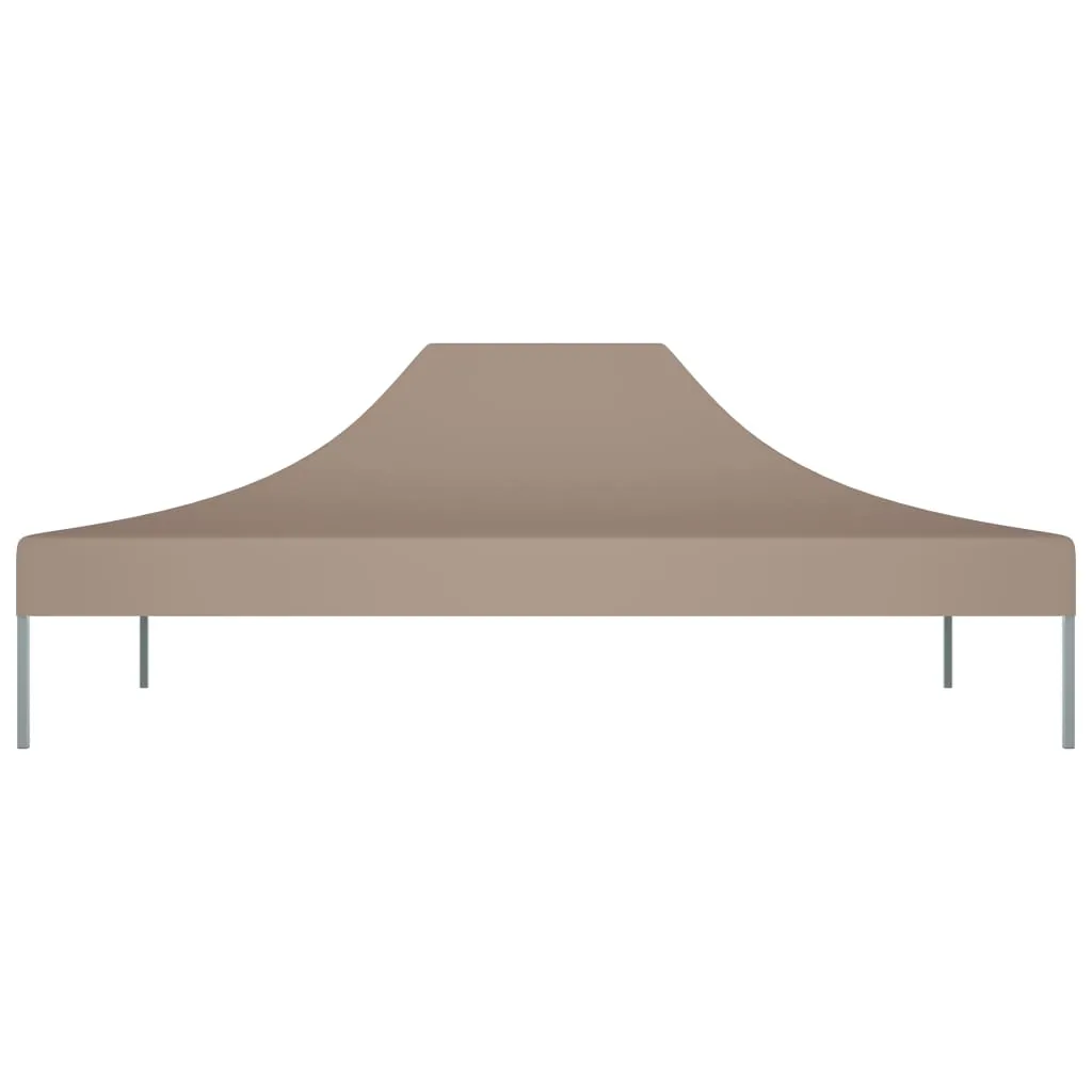 Party Tent Roof 4x3 m Taupe 270 g/m²