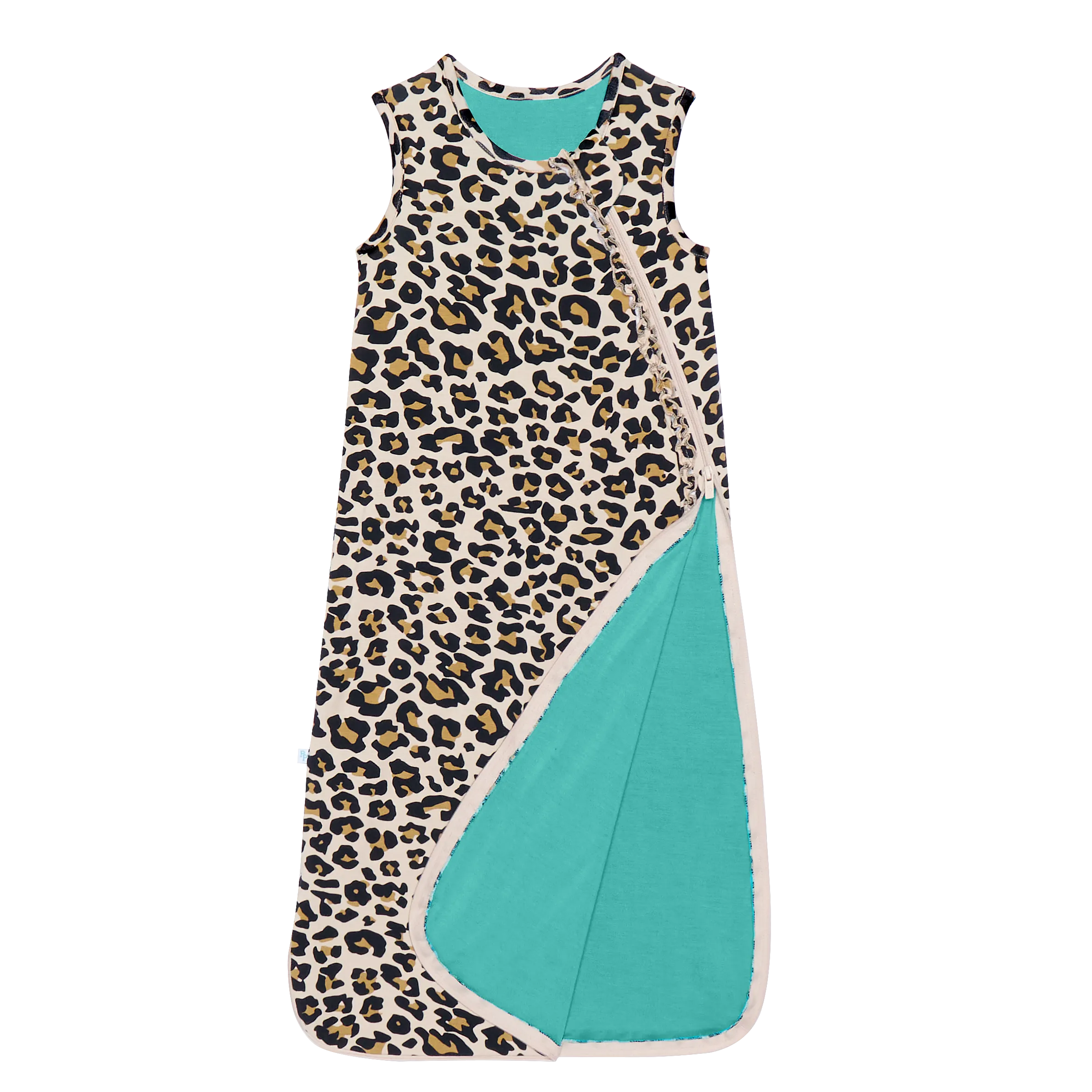 Posh Peanut .5 Tog Sleeveless Ruffled Sleep Bag - Lana Leopard