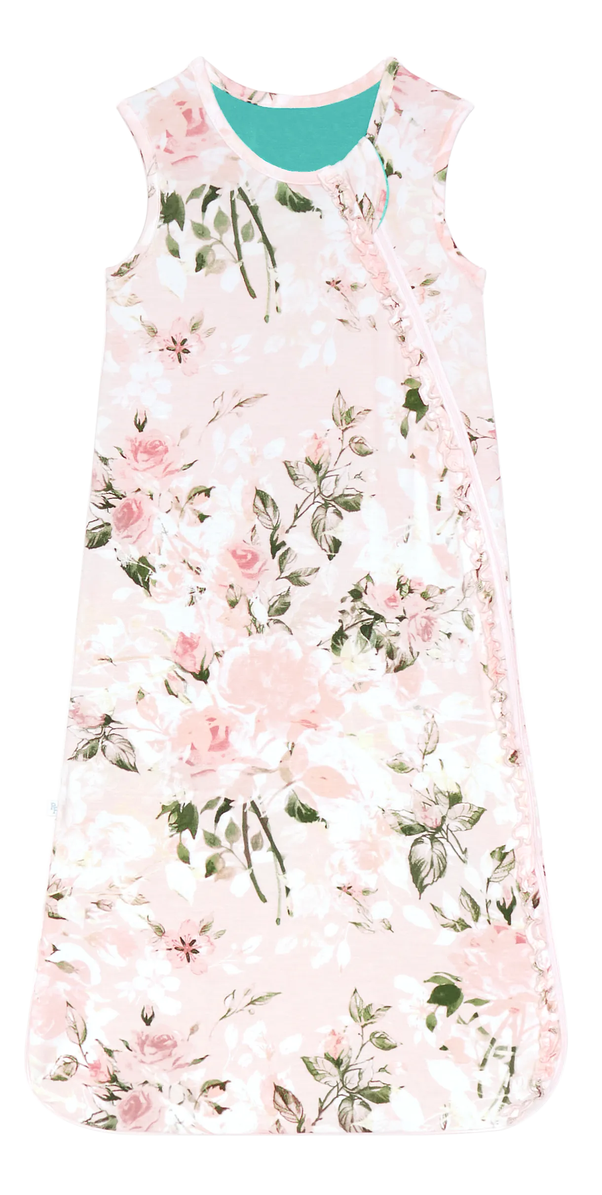 Posh Peanut .5 Tog Sleeveless Ruffled Sleep Bag - Vintage Pink Rose