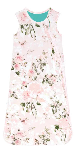 Posh Peanut .5 Tog Sleeveless Ruffled Sleep Bag - Vintage Pink Rose