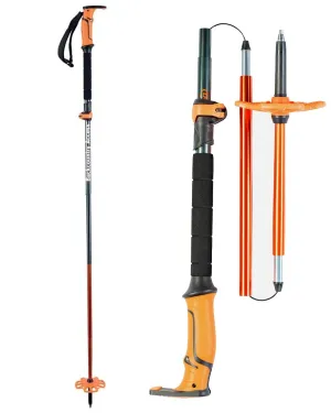 Sceepter 4S Pole Splitboarding Poles - Black/Orange