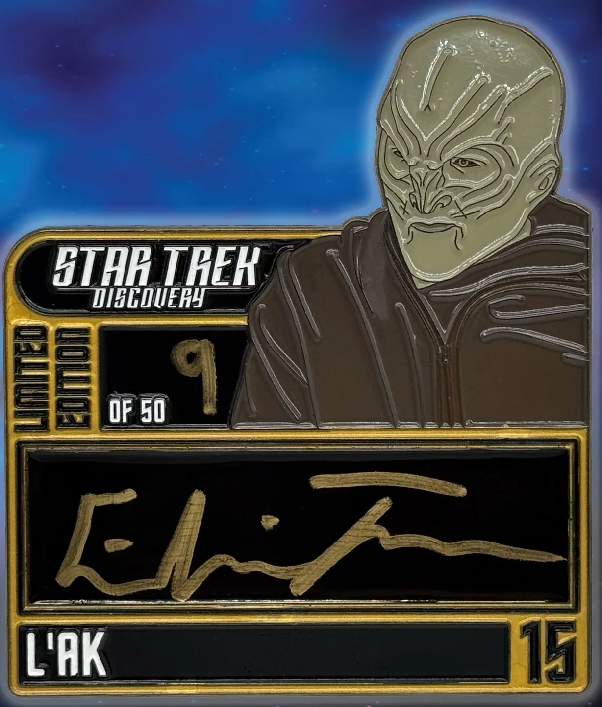 STAR TREK Limited Edition Signature #2 Series 1 Elias Toufexis as L’ak