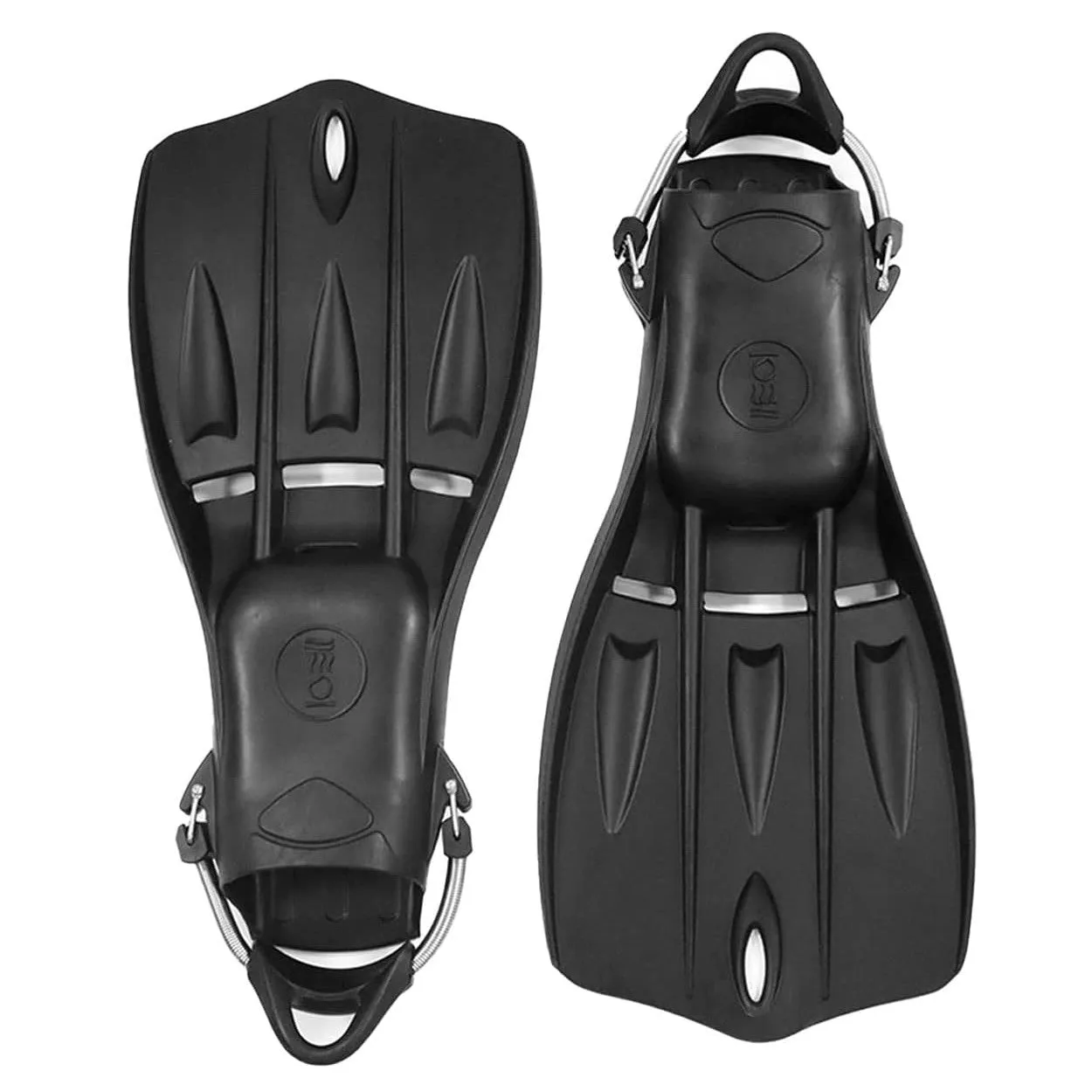 Used Fourth Element Tech Scuba Diving Fins - Black - X-Large