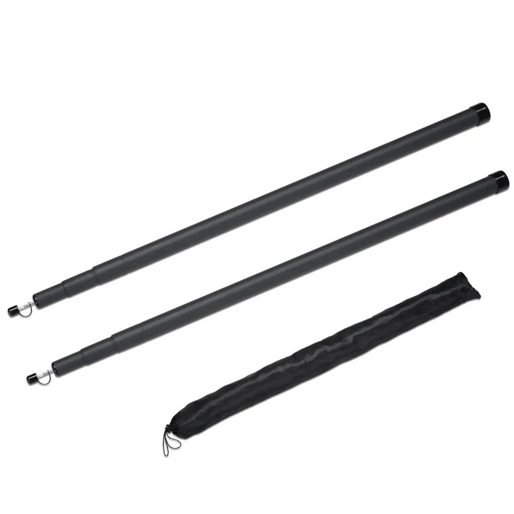 Yescom 8.5ft Telescopic Tarp Poles with Bag Heavy Duty Aluminum