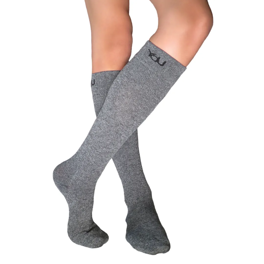 YoU Compression® Grey Marl CUSHION Knee High 30-40 mmHg